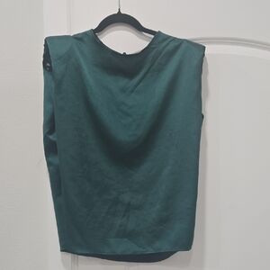 SHEIN Emerald Green Sleeveless Top